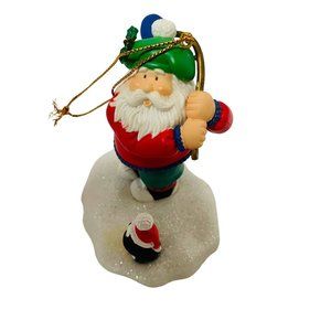 Traditions Collectible Christmas Ornaments Golf Santa‎ with Penquin 3"